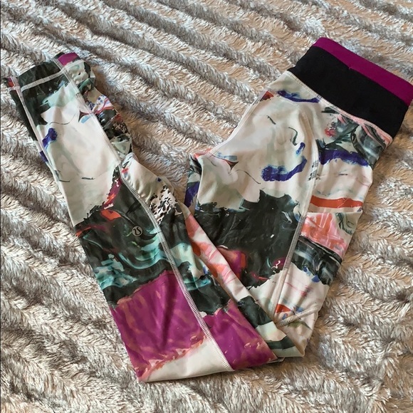 Lululemon Watercolor Leggings - Picture 2 of 8
